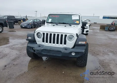 2021 Jeep Wrangler Unlimited Sport S 4X4 из США, поврежденный, VIN 1C4HJXDN3MW525460